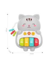 WOOPIE BABY Интерактивное пианино Кот Музыкальные органы Звуки Свет 18м+