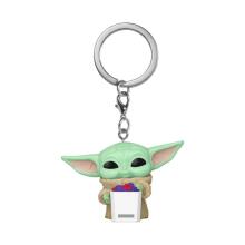 FUNKO POP! Брелок: Mandalorian & Grogu - Grogu with Snack