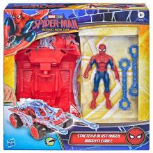 SPIDER-MAN Brand New Day Rotaļu komplekts Gallagher tīmekļa šāvēja transportlīdzeklis