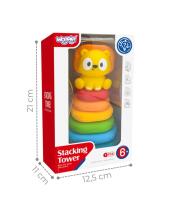 WOOPIE BABY Sensory Pyramid Tower Puzzle Lauva 6m+