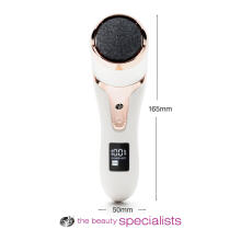 Rio Go Smooth Electric Foot File With Vacuum Action, White