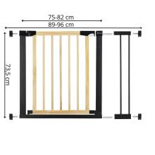 Лестничные защитные ворота Springos SG0012B 75-96 см