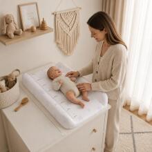 Rigid contoured changing mat topper 85x50 cm for crib and dresser stars ECOTOYS