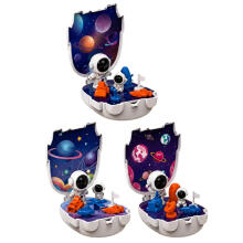 Mini bāzes figūriņas kosmonauts kosmosa komplekts planētām kosmosa mini pasaule