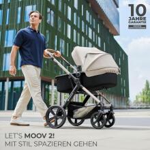 Kinderkraft Moov2 Air 3in1 Art.297978 Beige Bērnu ratiņi trīs viena