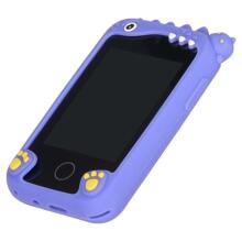 Ikonka Art.KX2715_2 Telefon smartfon dla dzieci aparat kamera karta 8GB niebieski dinozaur