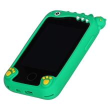 Ikonka Art.KX2715_1 Telefon smartfon dla dzieci aparat kamera karta 8GB zielony dinozaur