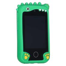 Ikonka Art.KX2715_1 Telefon smartfon dla dzieci aparat kamera karta 8GB zielony dinozaur