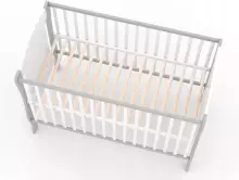 Elf Bed Zephyr Art.298040 White Bērnu koka gulta 120x60cm