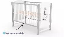 Elf Bed Zephyr Art.298040 White Bērnu koka gulta 120x60cm