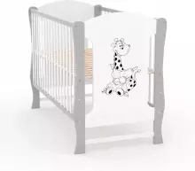 Elf Bed Zephyr Drawer Art.298058 White Bērnu koka gulta ar atvilktni 120x60cm