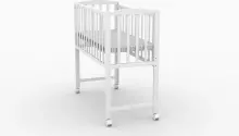 Elf Bed Mist Art.298060 Grey Wooden baby crib/cradle on wheels (90x40 cm)