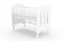 Elf Bed Leaf Art.298078 White Wooden baby crib 120x60 cm