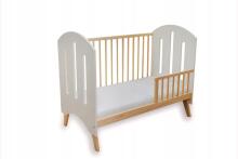 Elf Bed Leaf Art.298078 White Wooden baby crib 120x60 cm