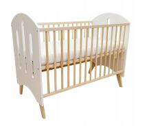 Elf Bed Leaf Art.298079 White Bērnu koka gulta 120x60cm