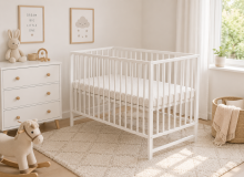 Elf Bed Сlassic  Art.298080 Natural Wooden baby crib 120x60 cm