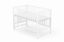 Elf Bed Сlassic  Art.298081 White Wooden baby crib 120x60 cm