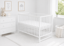 Elf Bed Сlassic Drawer Art.298083 Grey Детская деревянная кроватка с выдвижным ящиком120x60см