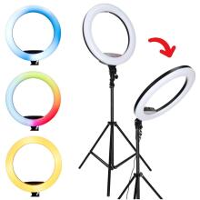 Ikonka Art.KX2771 Lampa pierścieniowa do selfie LED RGB