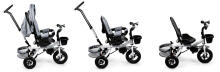360° Rotating Tricycle Deluxe with Canopy Grey ECOTOYS