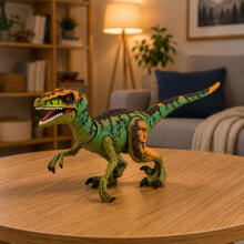 Фигура динозавра Велоцираптор Реалистичные подвижные конечности Звуки