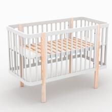 Elf Bed Kalmia Art.298151 White  Wooden baby crib 120x60 cm