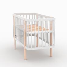 Elf Bed Kalmia Art.298156 White Детская деревянная кроватка 140x70см