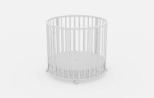 Elf Bed Crib Roundy  Art.298157 White  Apaļa koka gultiņa