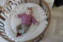 Elf Bed Crib Roundy  Art.298157 White  Apaļa koka gultiņa