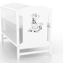 Elf Bed Meadow Drawer Art.298162 White Детская деревянная кроватка с выдвижным ящиком 120x60см