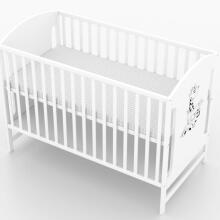 Elf Bed Meadow Art.298168 White/Grey  Wooden baby crib  (120x60 cm)