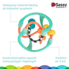 Sensory Ball, Teether, 3 months +, Sassy
