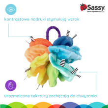 Stroller Dangle Charm, Plush Flower, 0 months +, Sassy