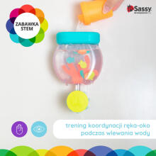 Sassy Feeding frenzy bath toy with suction cups for children and babies