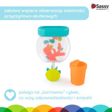 Sassy Feeding frenzy bath toy with suction cups for children and babies