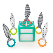 Sassy Montessori coordination sensory Ring Drop – soft top box with rings