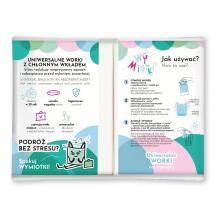 Vomit Bags with Absorbent Pad, 6 pcs. – Hanging Strip Display with 12 Packs, Wymiotki
