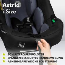 Lionelo Astrid I-Size Art.298201 Black Grey Bērnu autosēdeklis (0-13 kg)