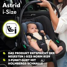 Lionelo Astrid I-Size Art.298201 Black Grey Bērnu autosēdeklis (0-13 kg)