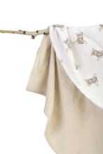 BLANKET CRUSHED MUSLIN 75x100 TEDDY BEIGE