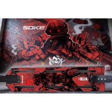 Гриптейп для самоката Soke Griptape 52x13см Красный Кибер