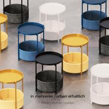 ModernHome Round Side Table Art.298325 Round coffee table with storage and bedside table