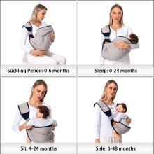 Kidsworld Koala Sling Art.298328 Grey Эргономичная сумка-кенгуру  от 4 до 18 кг