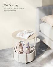 ModernHome Vasagle Lilea Collection Art.298330 Round coffee table with storage and bedside table