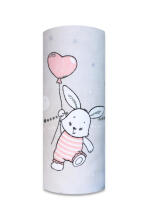 Diaper - 26933 - TETRA PRINT - EGA - LUX -  BUNNY with BALLOONS - PINK - size 70x80 cm