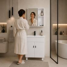 Тумба для ванной с раковиной + комплект мебели с зеркалом ModernHome