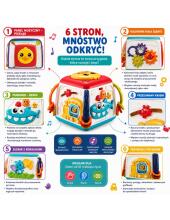 WOOPIE BABY Interaktywna Kostka Edukacyjna Wielofunkcyjna 18m+
