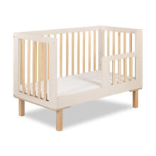 Кроватка KLUPŚ 120x60 с барьером LAURA II Шампанское