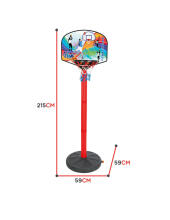 WOOPIE Basketbola komplekts 215 cm + bumba