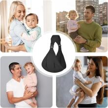 Aoowu Baby Carrier Art.299211 Black Ķengursoma - aktīviem vecākiem gariem pārgājieniem no 4 līdz 20 kg